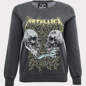 Metallica Sweatshirt Size 1 by Torrid